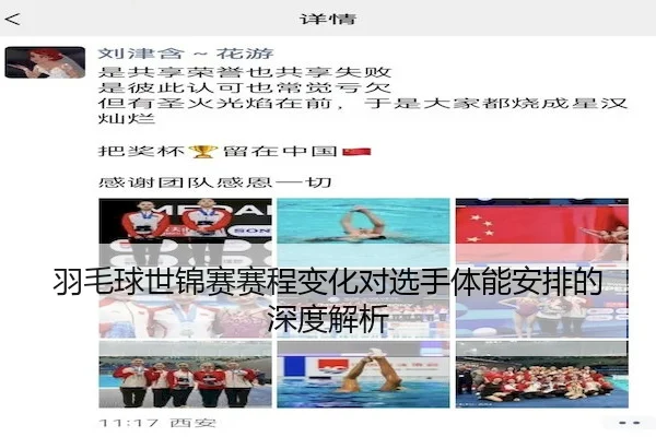 羽毛球世锦赛赛程变化对选手体能安排的深度解析